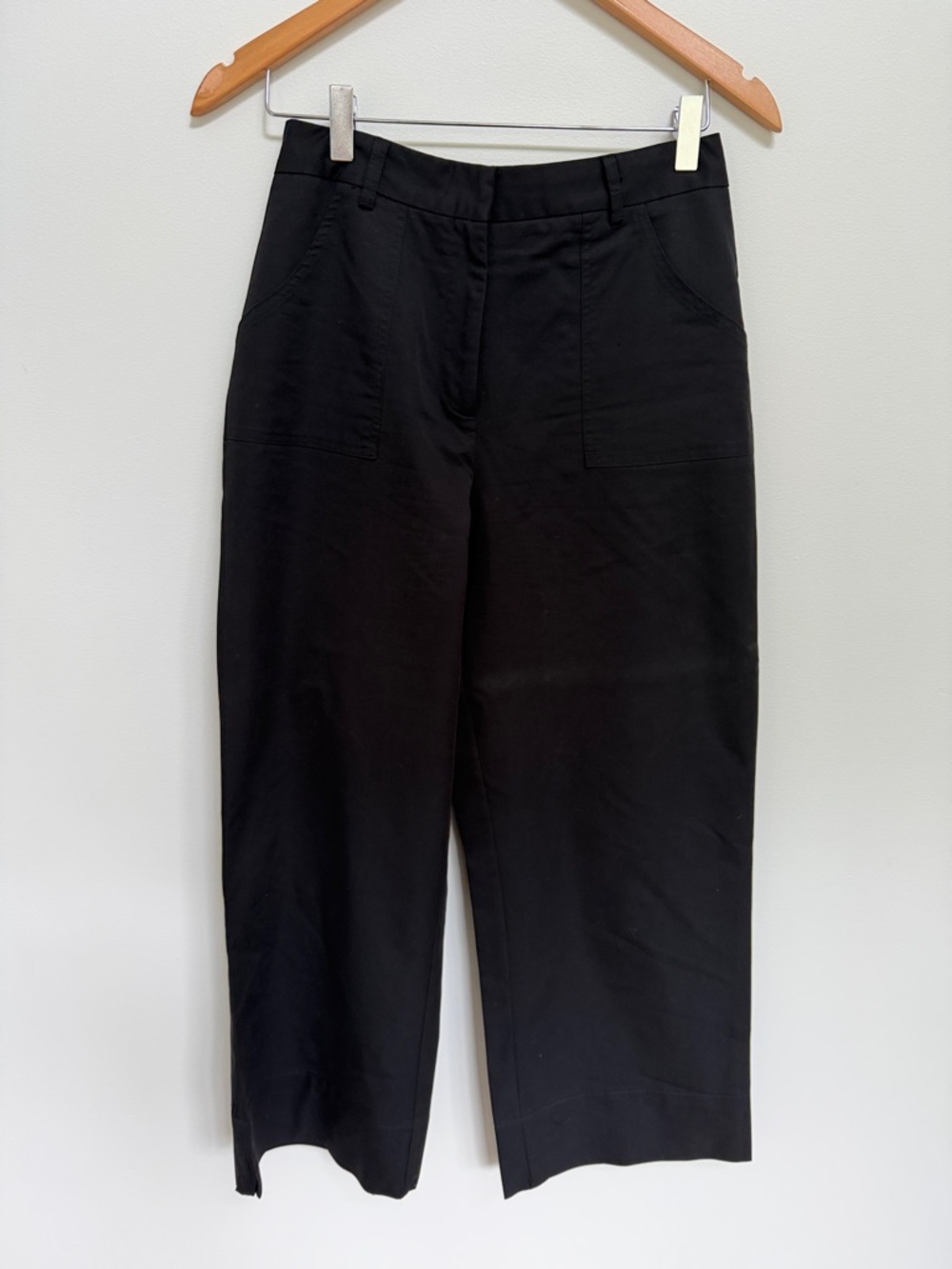 Black High-Rise Wide Leg Pants